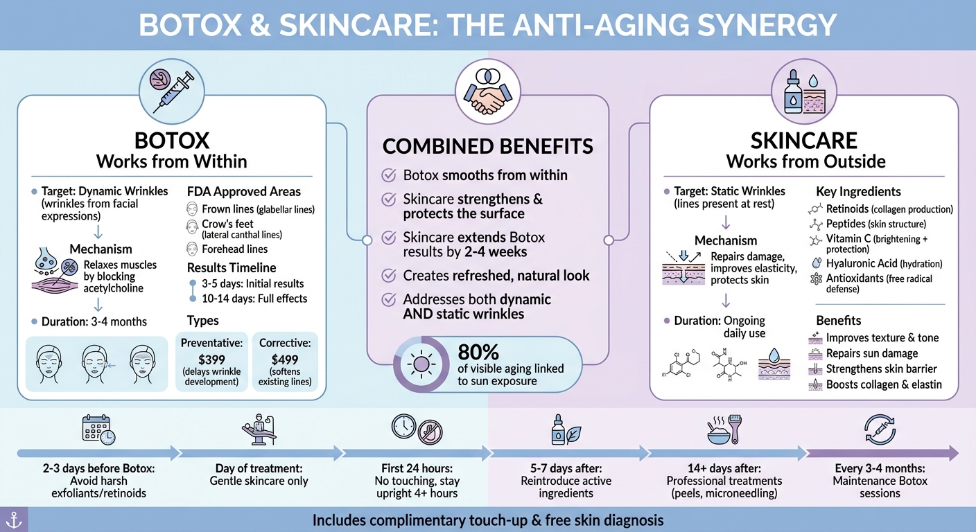 Botox vs Skincare: How They Work Together for Anti-Aging