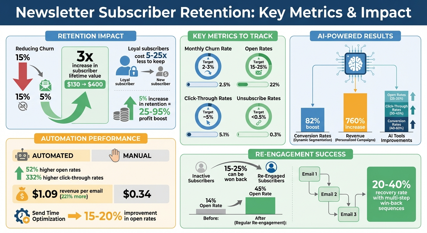 Newsletter Subscriber Retention: Key Metrics and Impact Statistics