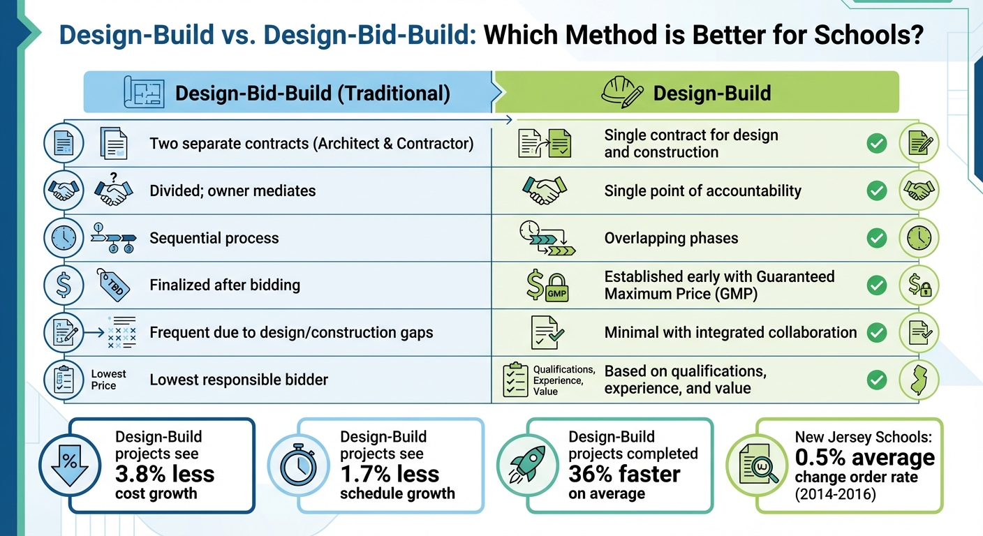 Design-Build vs Design-Bid-Build Comparison for School Construction Projects