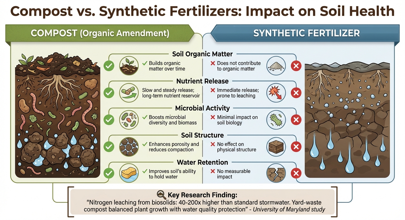 Compost vs Synthetic Fertilizers: Soil Health Comparison