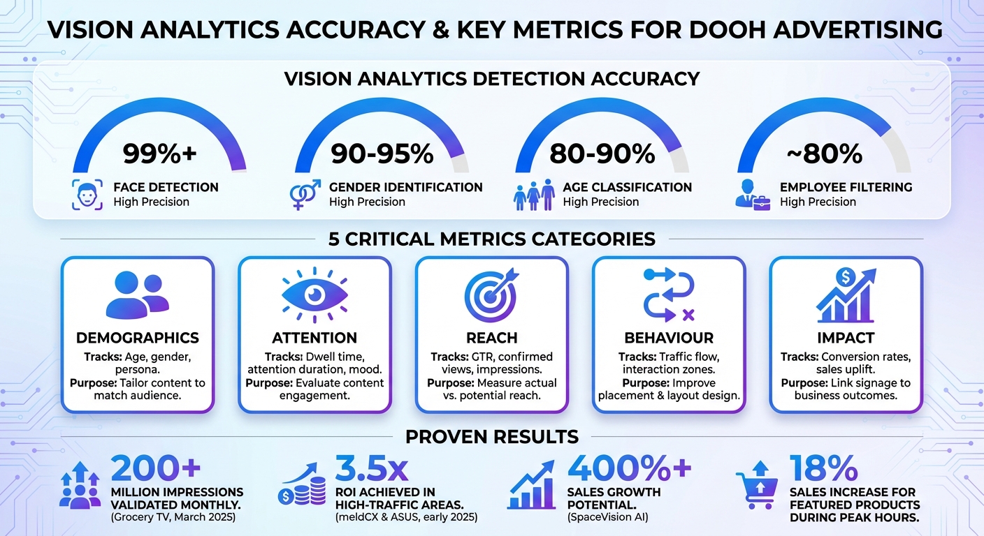 Vision Analytics Metrics and Accuracy Rates for DOOH Advertising