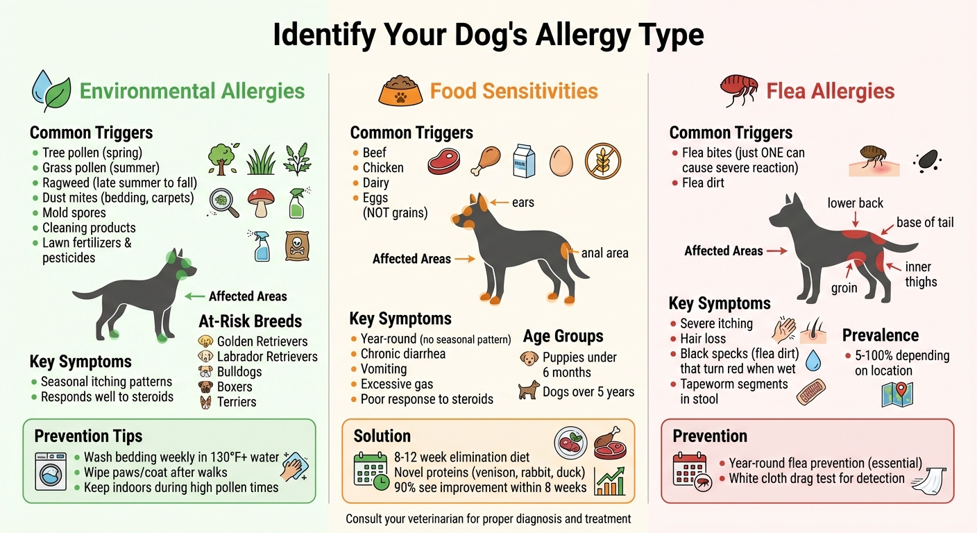 Dog Allergy Types: Symptoms, Triggers, and Treatment Comparison Chart