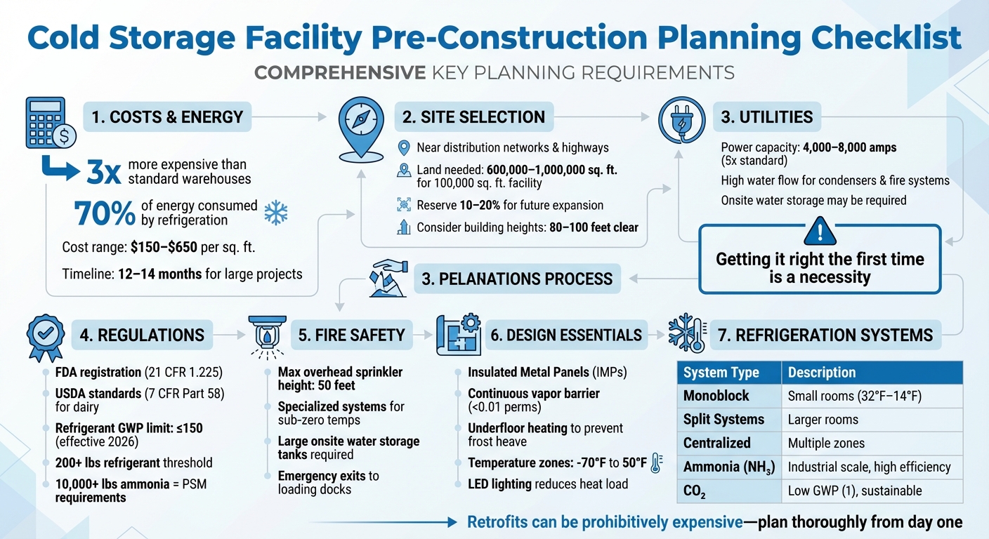 Cold Storage Facility Pre-Construction Planning Checklist