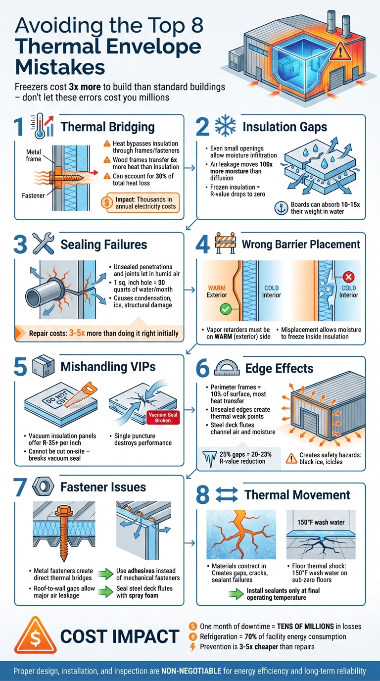 8 Critical Thermal Envelope Mistakes in Freezer Construction