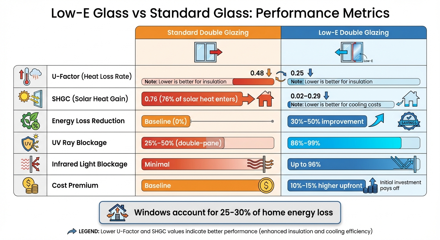 Low-E Glass vs Standard Glass Performance Comparison