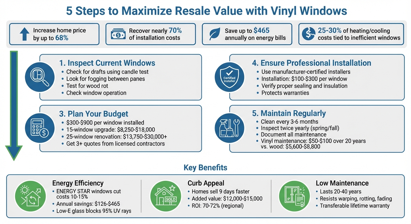5-Step Process to Maximize Home Resale Value with Vinyl Windows