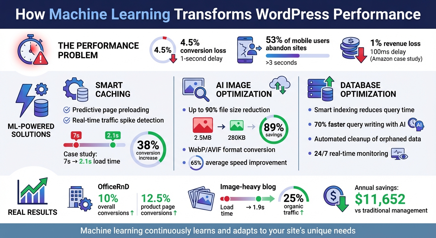 Machine Learning Impact on WordPress Performance: Key Statistics and Benefits