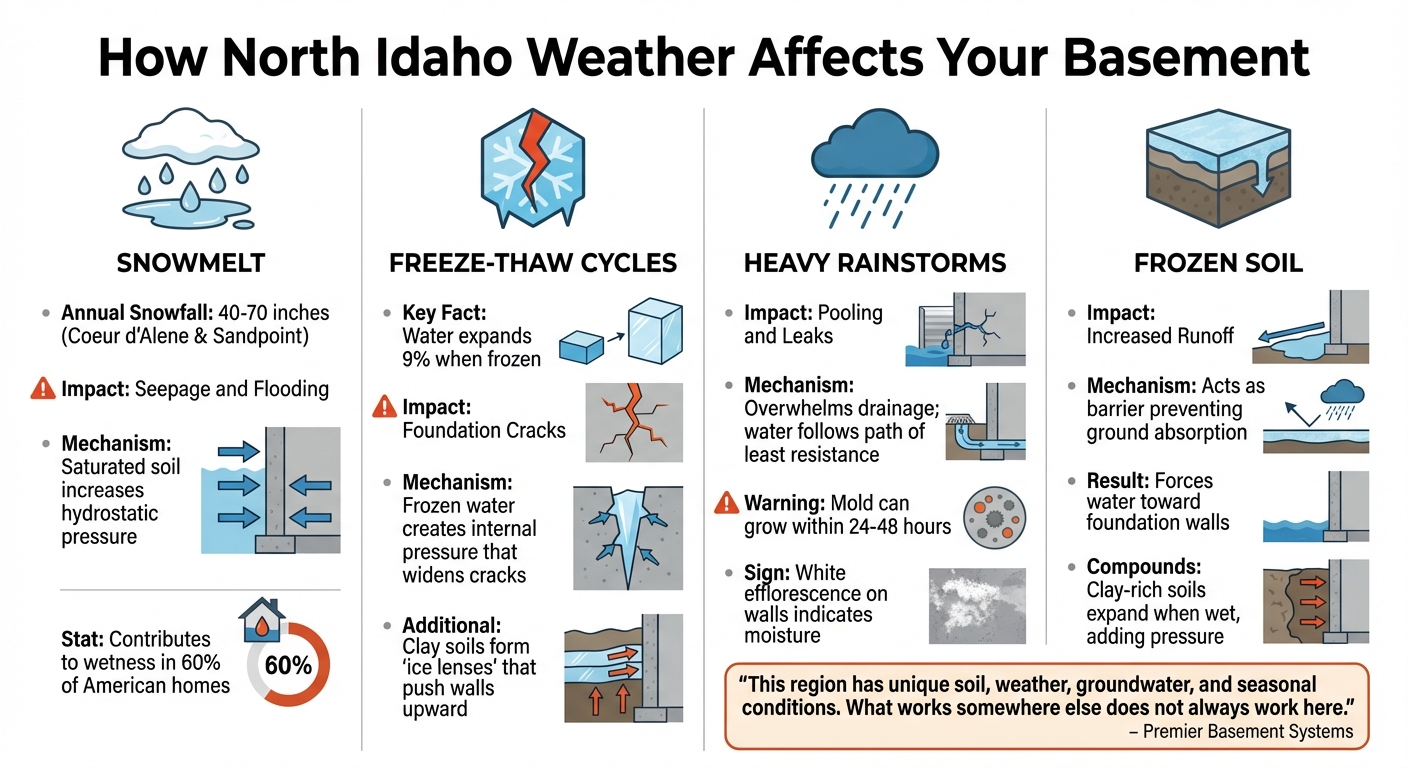Basement Waterproofing And Sealing Tips For North Idaho Homes 5 North Idaho Weather Impacts On Basement Waterproofing