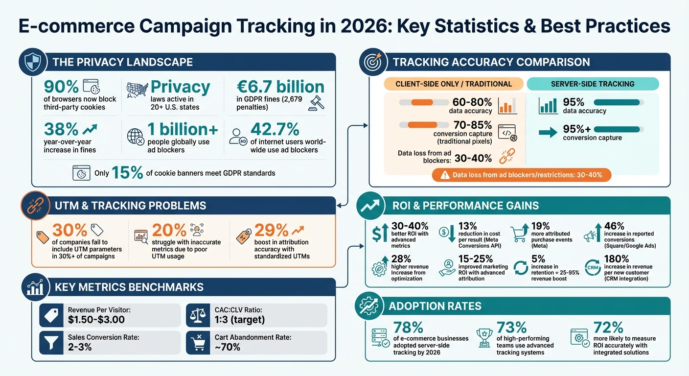 E-commerce Campaign Tracking Statistics 2026: Privacy, Performance & ROI