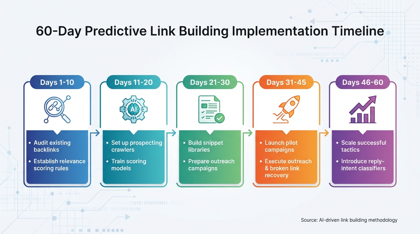 60-Day Predictive Link Building Implementation Timeline