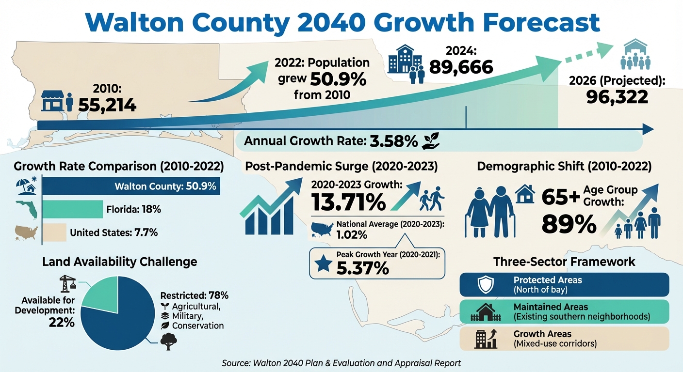 Walton County Population Growth 2010-2040: Key Statistics and Projections