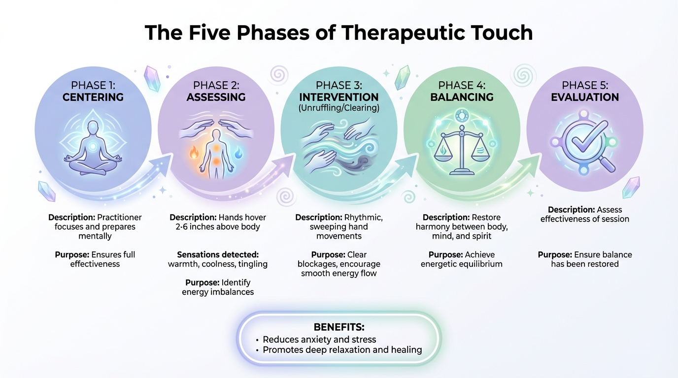 Five Phases of Therapeutic Touch Energy Balancing Process