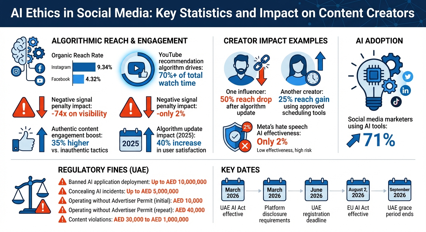 AI Ethics in Social Media: Key Statistics and Impact on Content Creators