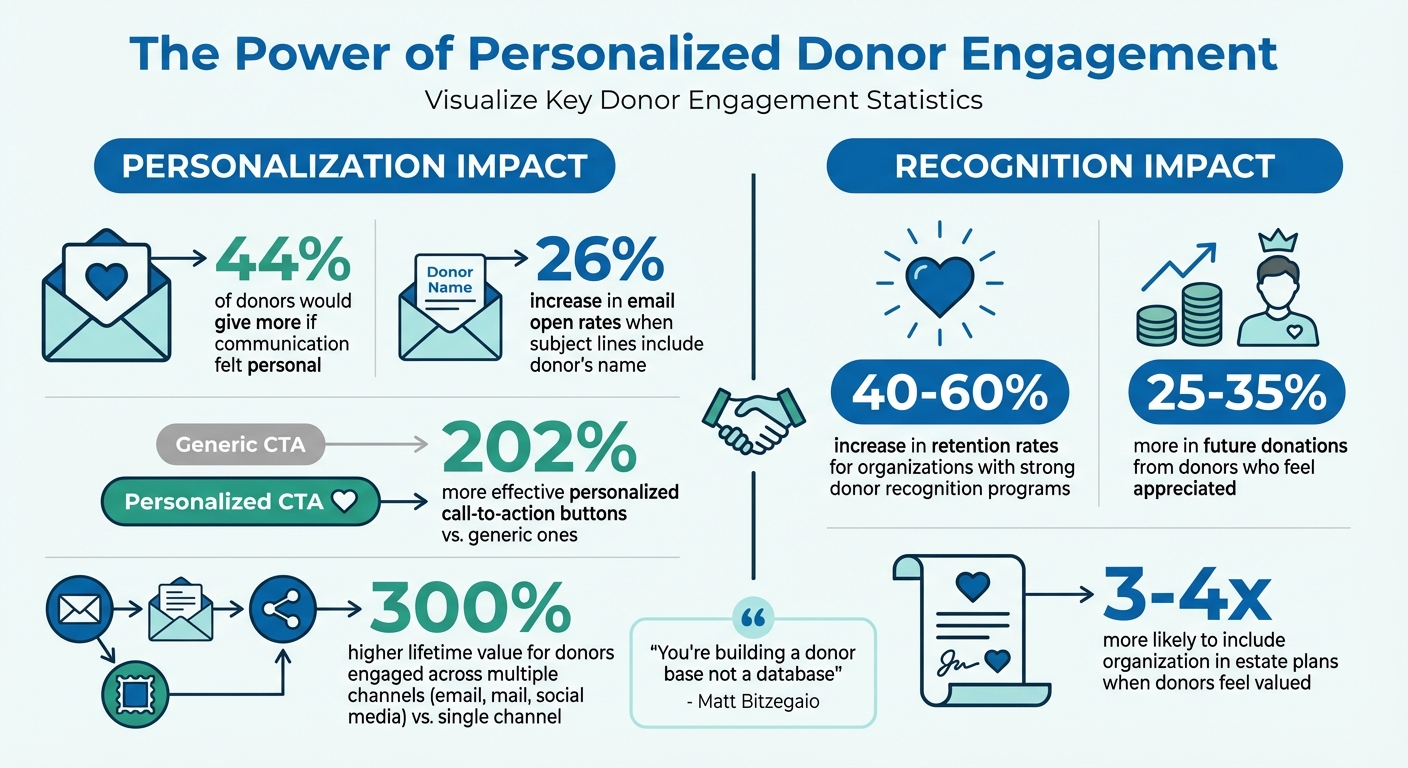 Donor Engagement Statistics: Impact of Personalization and Recognition