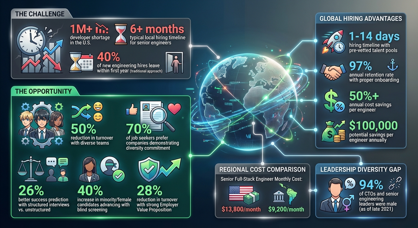 Global Engineering Hiring: Key Statistics and Benefits