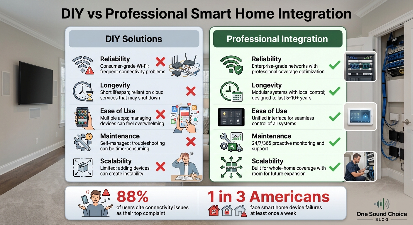 DIY vs Professional Smart Home Integration Comparison