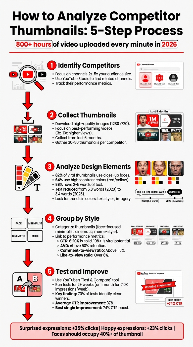 5-Step Process to Analyze Competitor YouTube Thumbnails