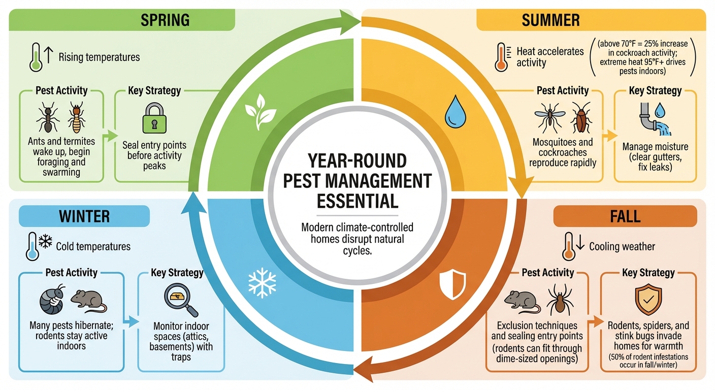 Seasonal Pest Activity and Control Strategies Throughout the Year