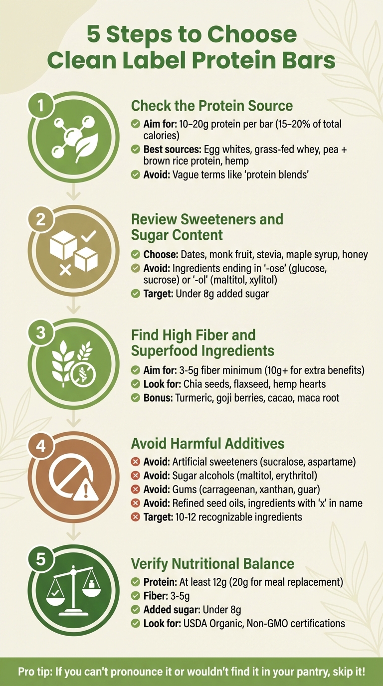 5-Step Guide to Choosing Clean Label Protein Bars