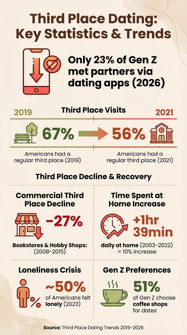 Third Place Dating Statistics and Trends 2019-2026