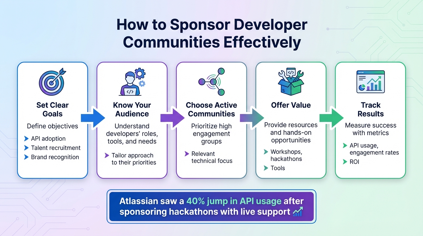 5-Step Framework for Effective Developer Community Sponsorship