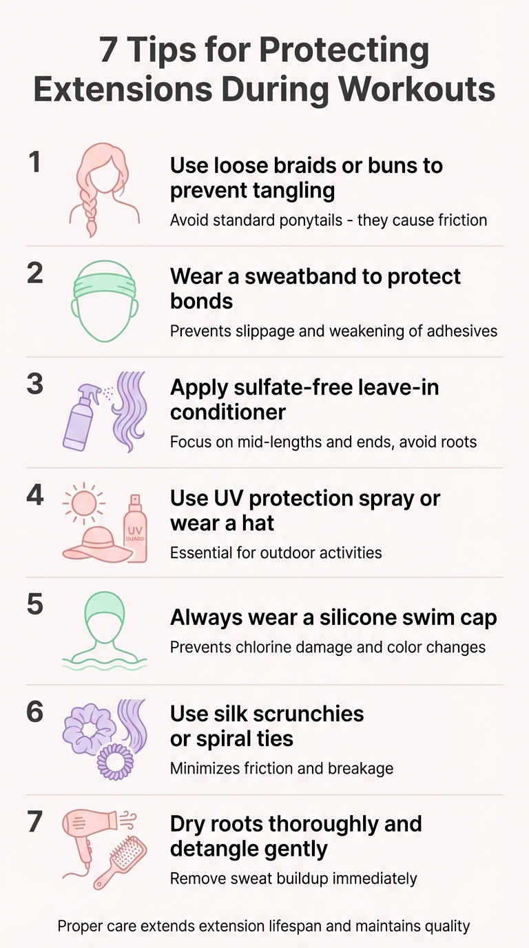 7 Essential Tips for Protecting Hair Extensions During Workouts