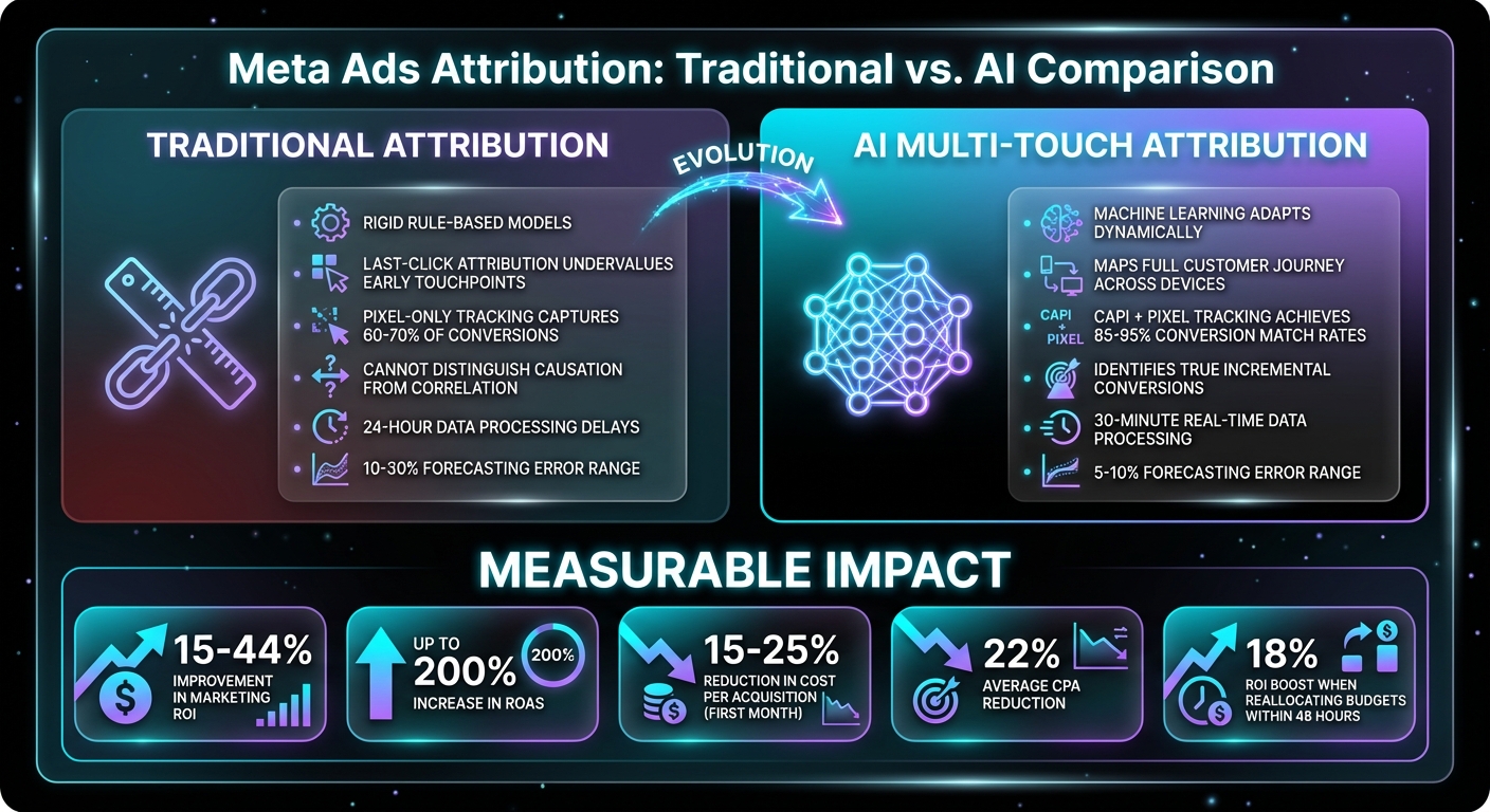 AI Attribution vs Traditional Attribution for Meta Ads: Performance Comparison