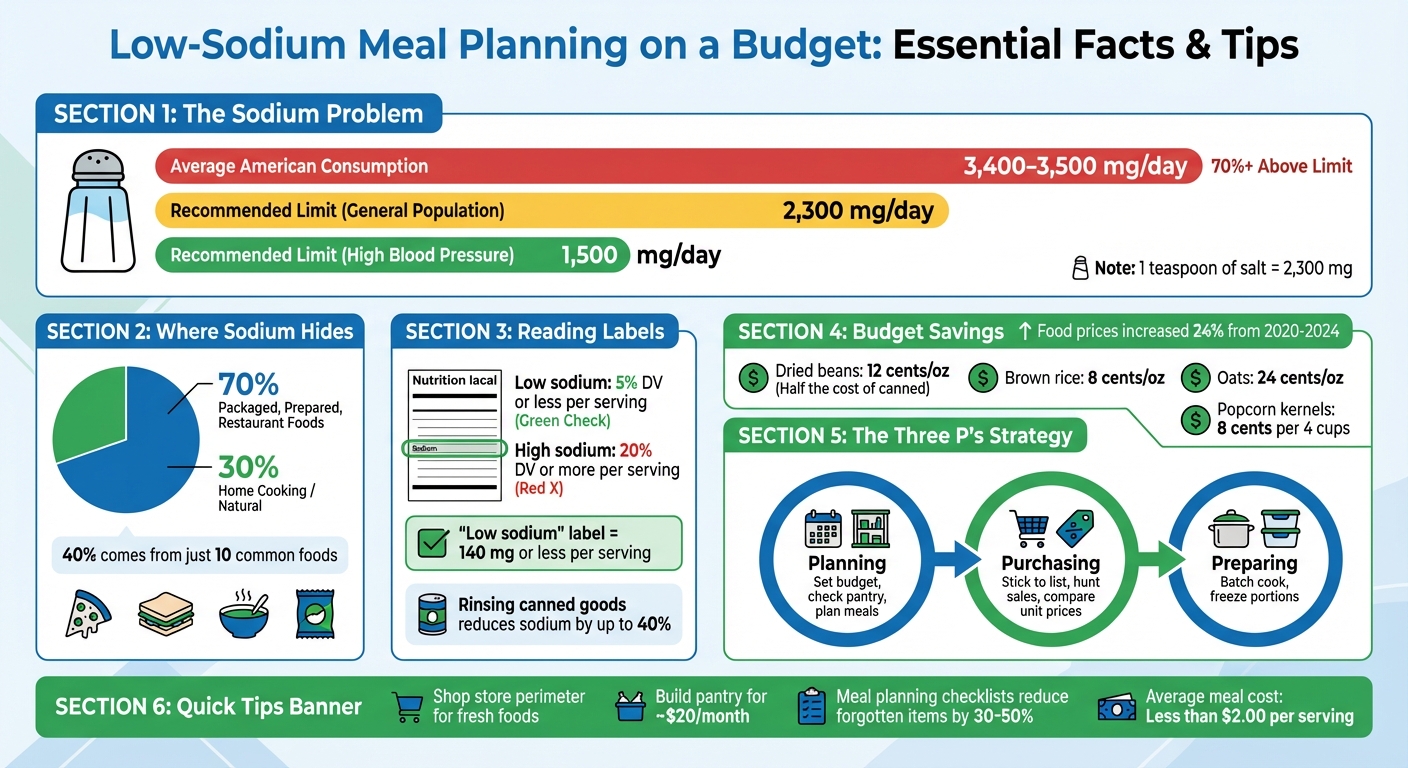 Low-Sodium Meal Planning: Key Statistics and Budget Tips