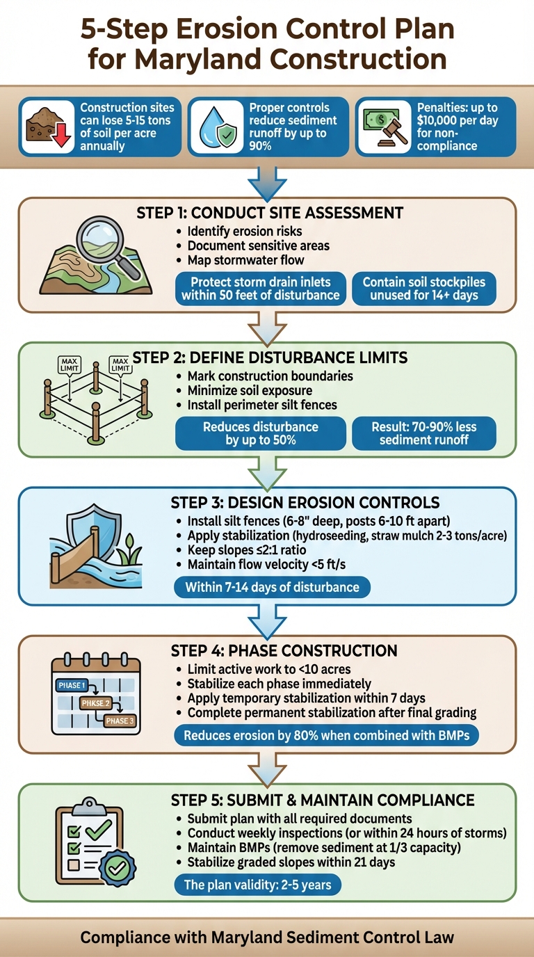 5-Step Erosion Control Plan Process for Maryland Construction Sites