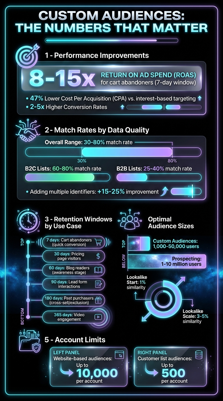 Meta Custom Audiences Performance Statistics and Key Metrics