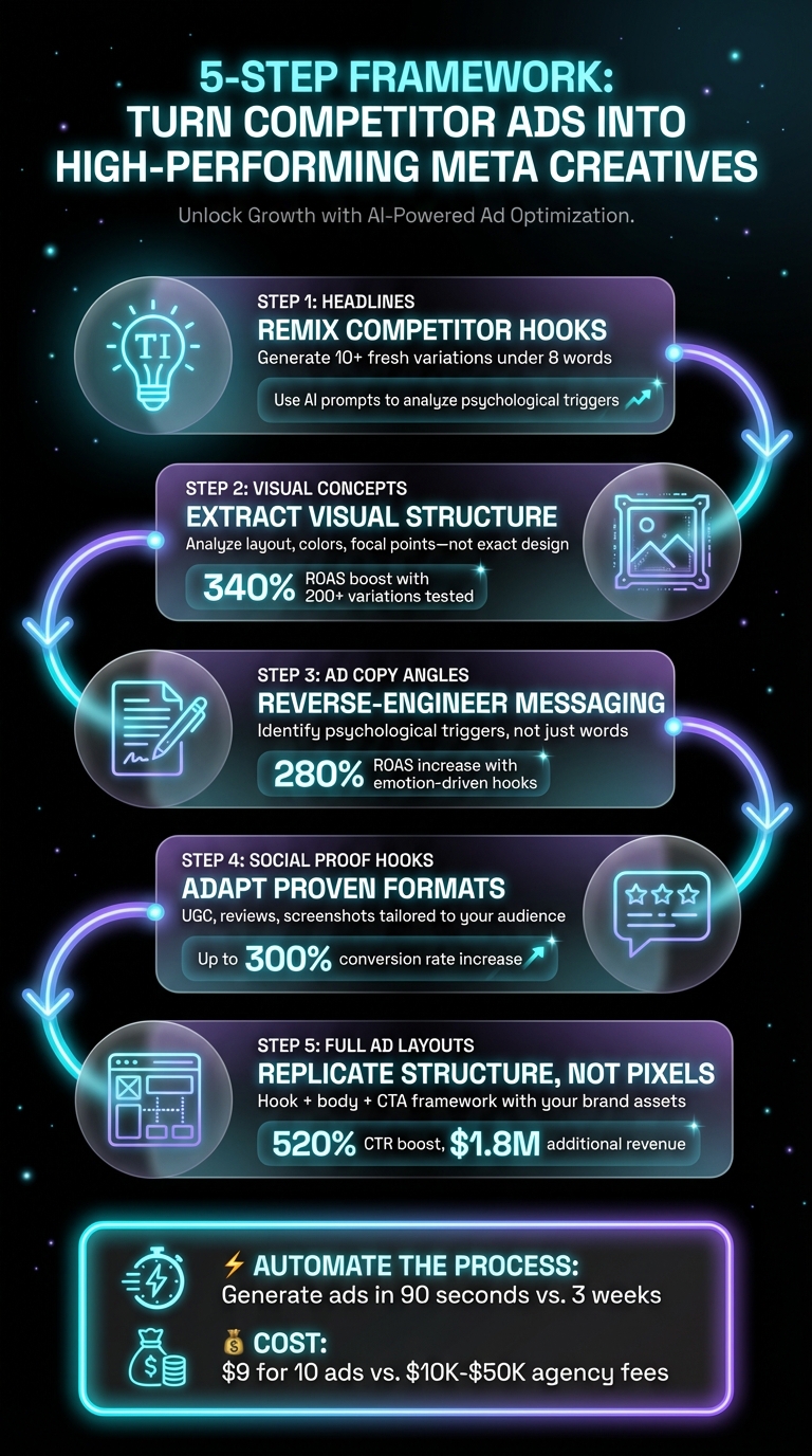 5-Step Framework for Reverse-Engineering Competitor Meta Ads