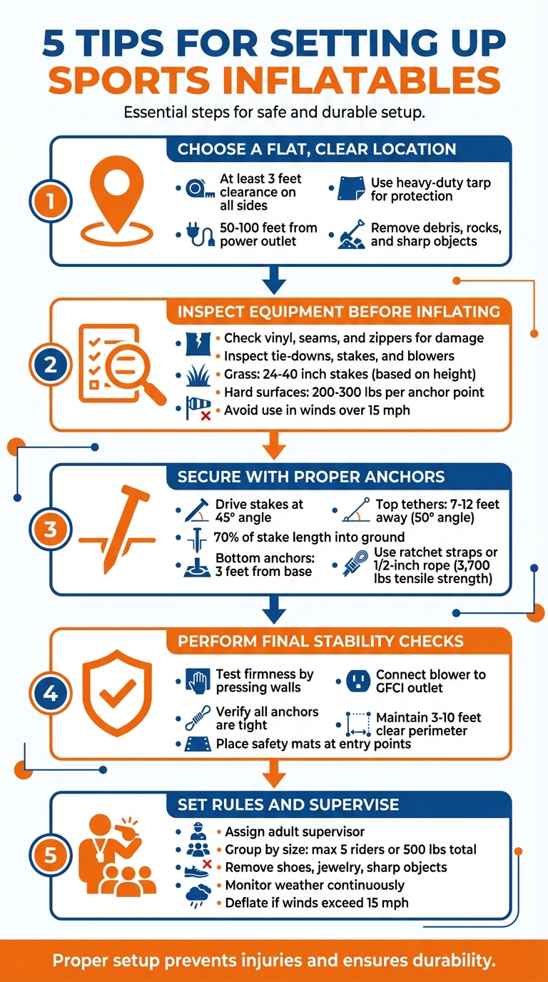 5 Essential Steps for Safe Sports Inflatable Setup