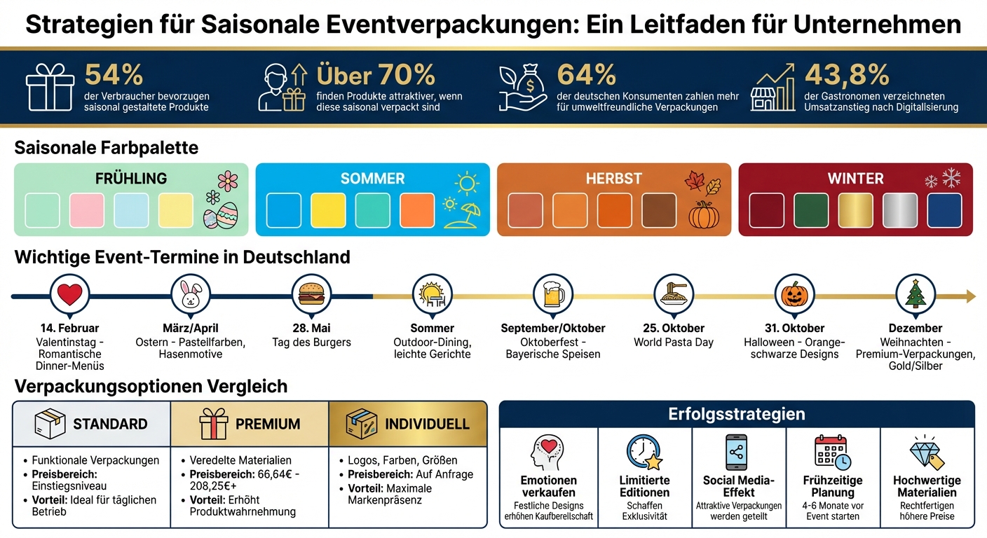 Saisonale Verpackungsstrategien für Events: Farben, Anlässe und Umsatzpotenzial