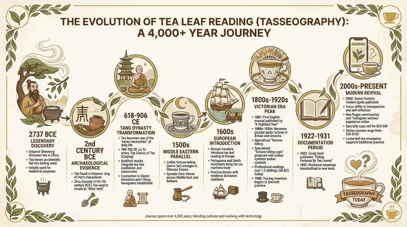 History of Tea Leaf Reading: From Ancient China to Modern Practice