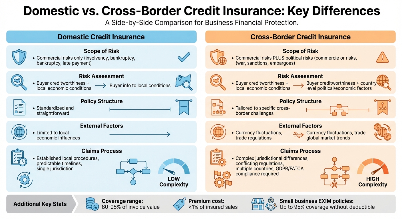 Domestic vs Cross-Border Credit Insurance: Key Differences Comparison
