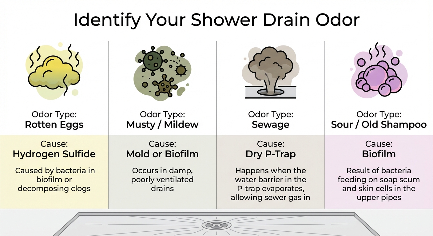 Shower Drain Odor Types: Causes and Identification Guide