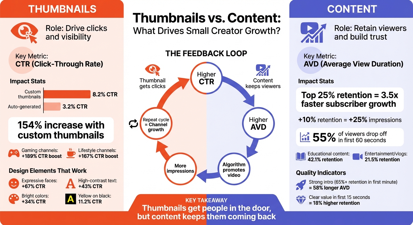 Thumbnails vs Content: Impact on YouTube Growth Metrics