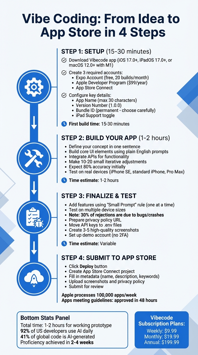 Complete Guide to Building and Launching Your First iPhone App with Vibe Coding