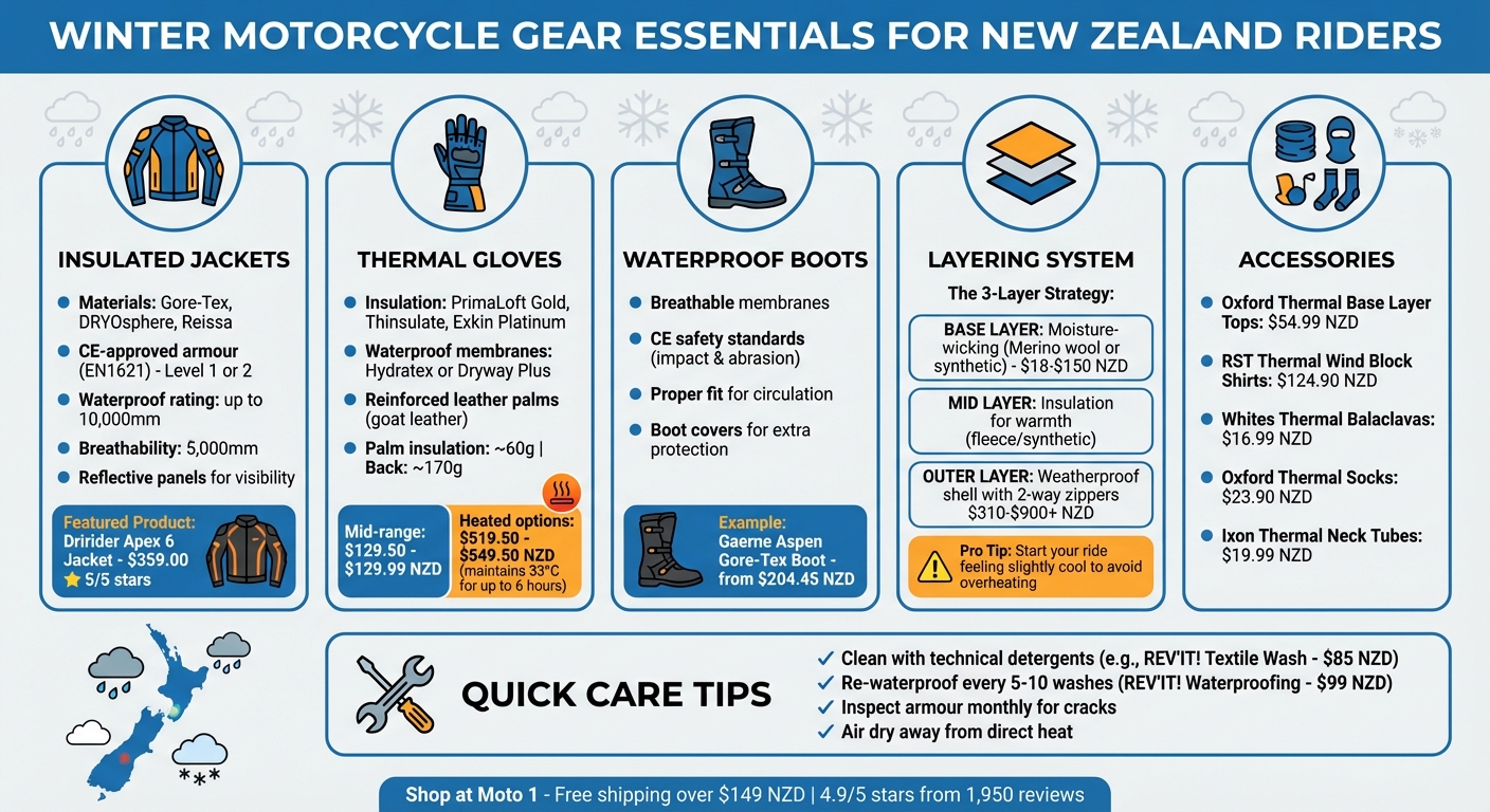Essential Winter Motorcycle Gear Checklist for New Zealand Riders
