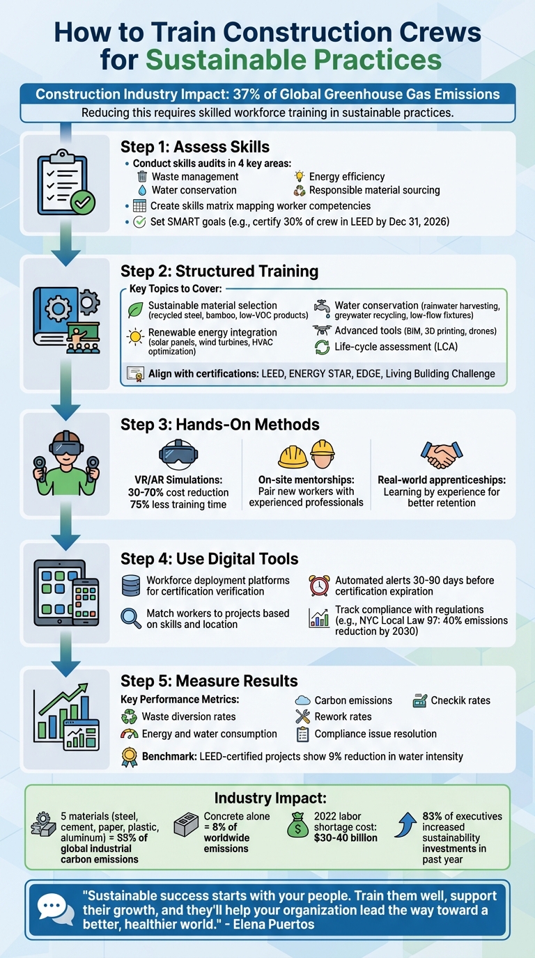 5-Step Process for Training Construction Crews in Sustainable Practices