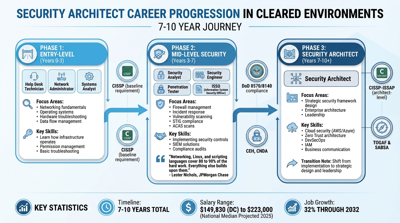 Security Architect Career Path Timeline: From Entry-Level to Leadership