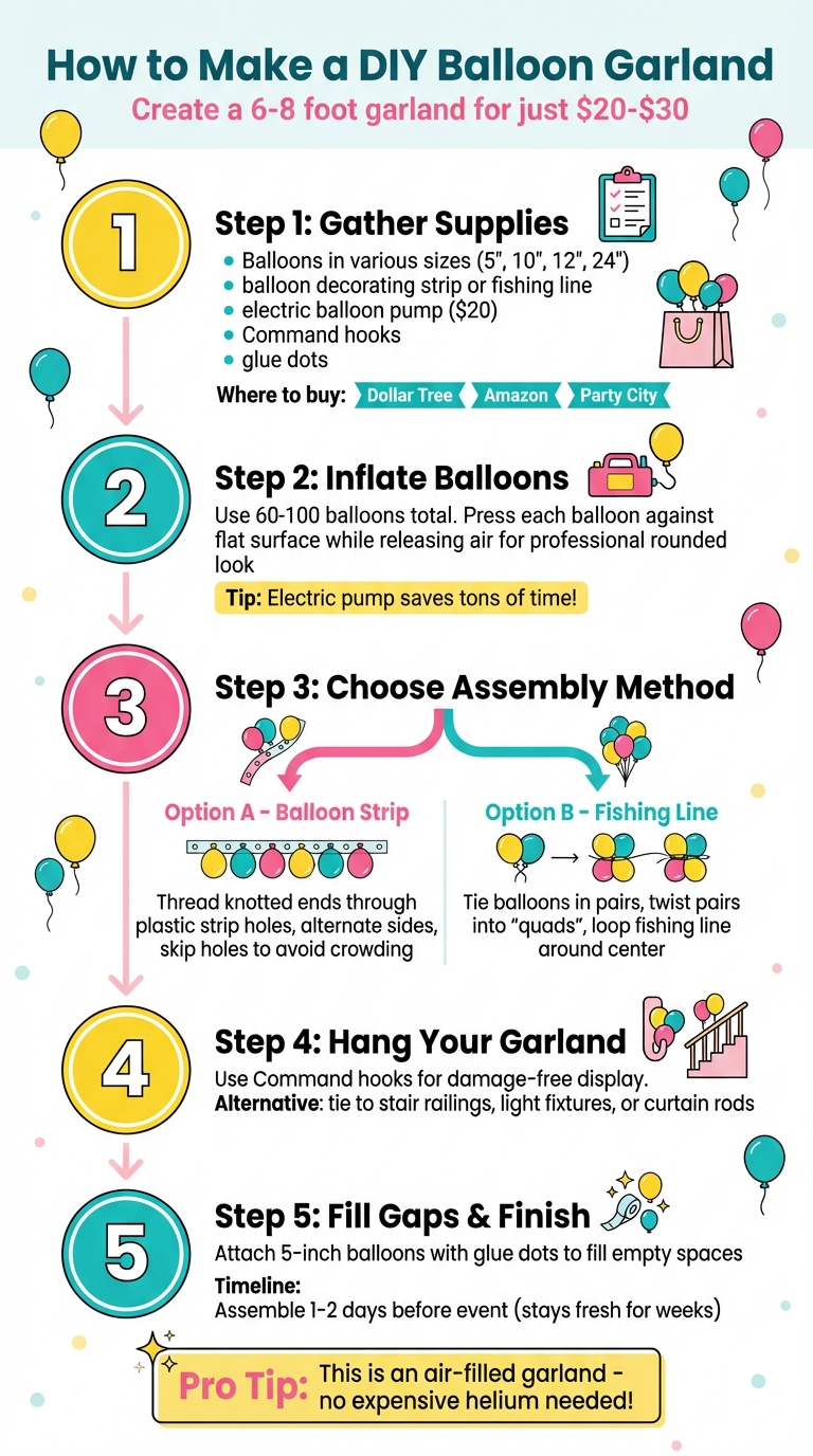 How to Make a DIY Balloon Garland in 5 Steps