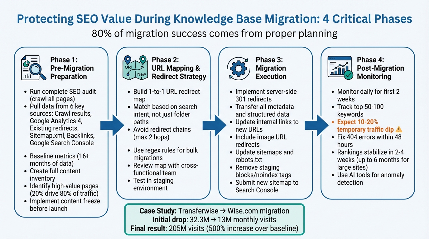4-Phase Knowledge Base Migration SEO Checklist