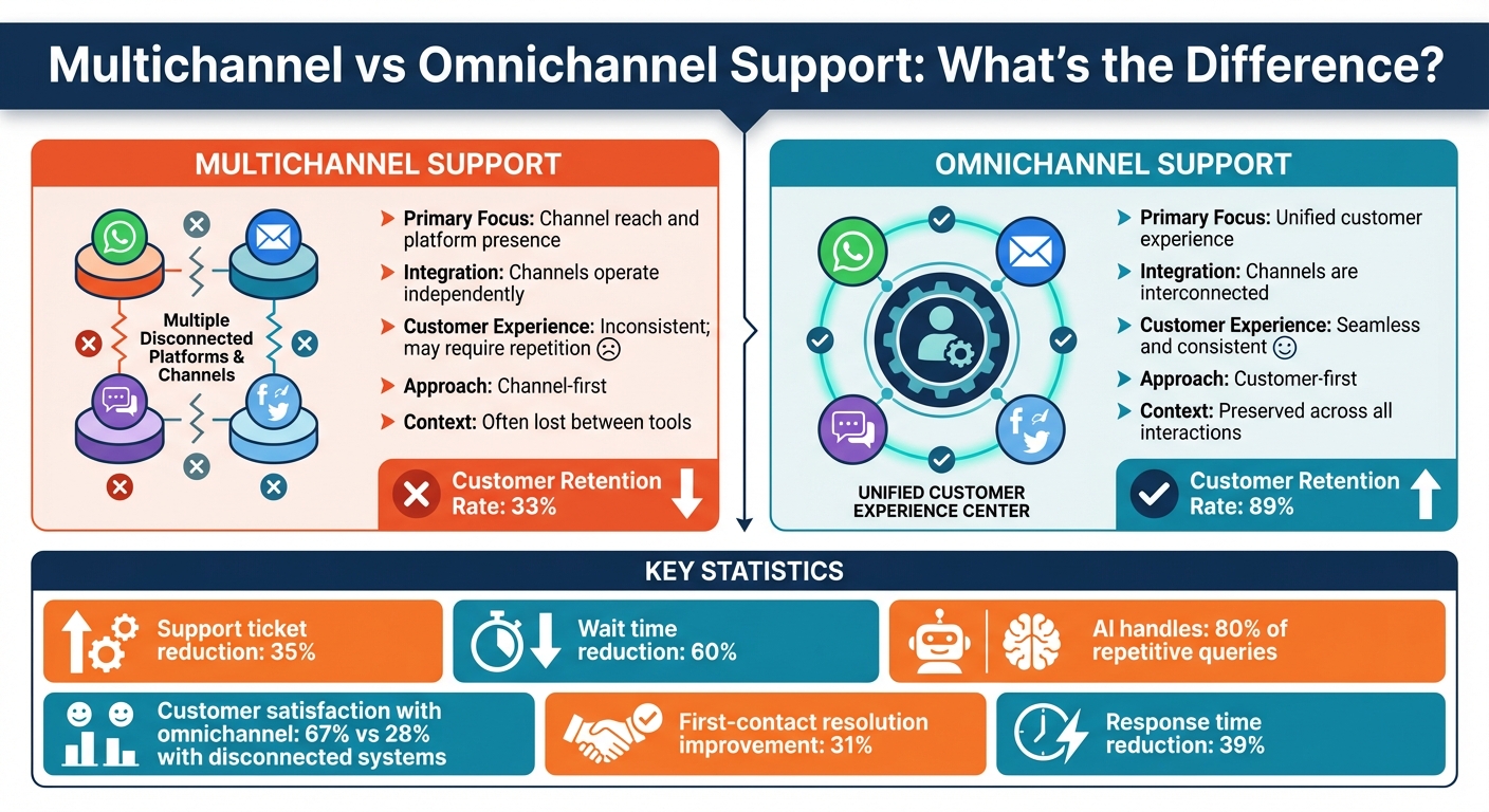 Multichannel vs Omnichannel Support: Key Differences and Benefits