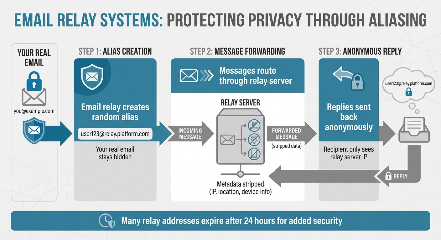 How Email Relay Works: 3-Step Privacy Protection Process