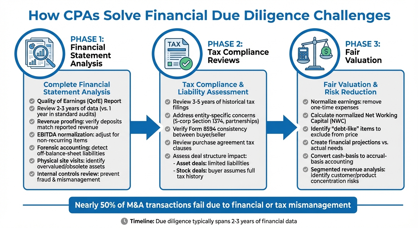 CPA Due Diligence Process in M&A Transactions