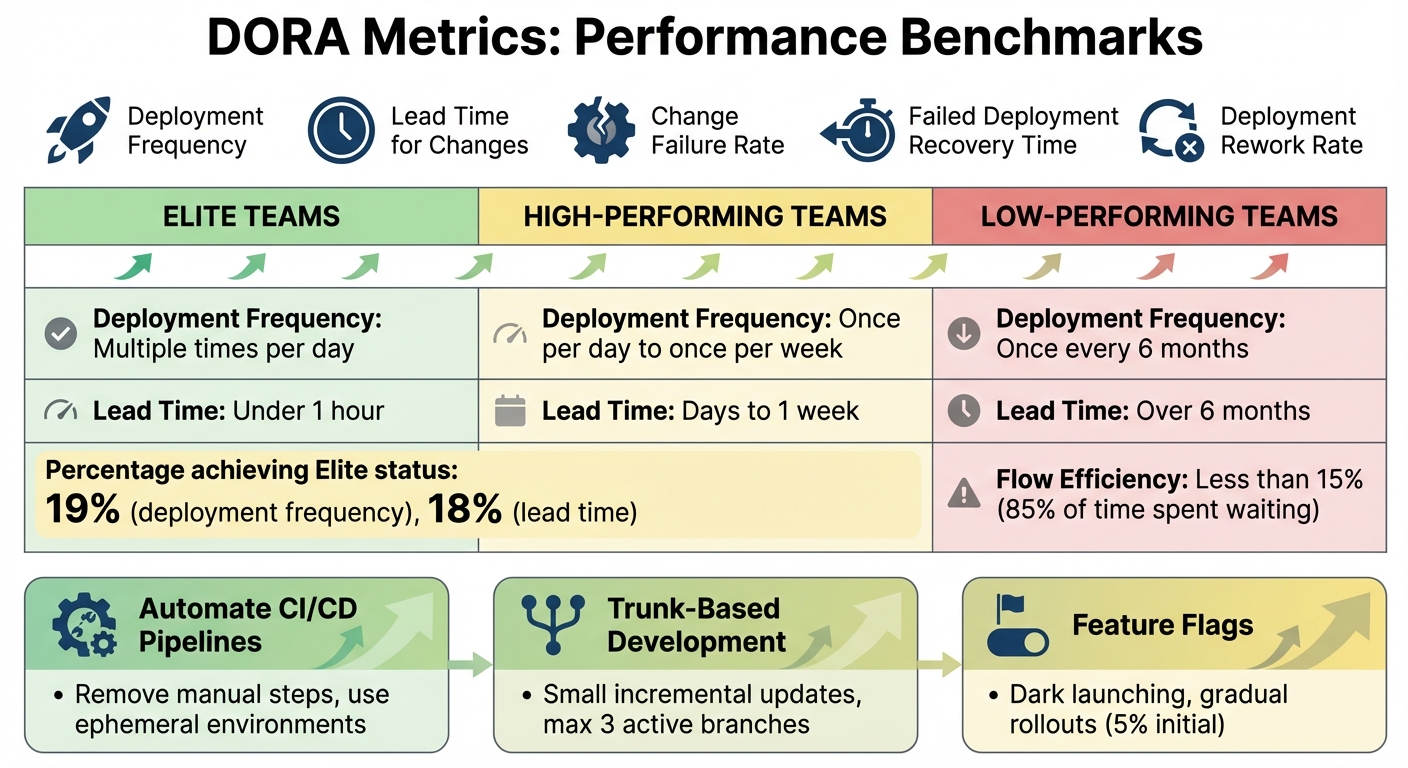 DORA Metrics Performance Tiers: Elite vs High vs Low Performing Teams