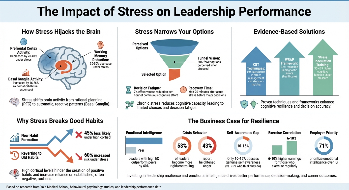 How Stress Impacts Leadership Performance: Key Statistics on Cognitive Function and Decision-Making