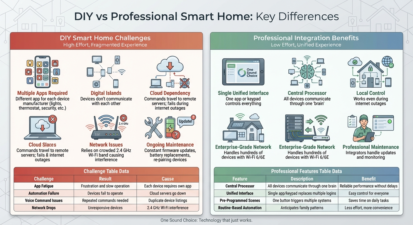 DIY vs Professional Smart Home Systems Comparison