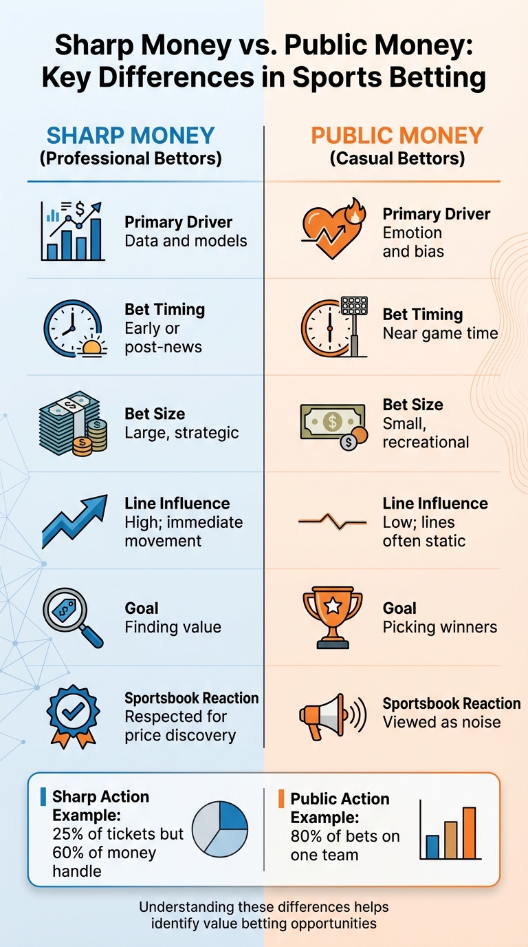Sharp Money vs Public Money: Key Differences in Sports Betting